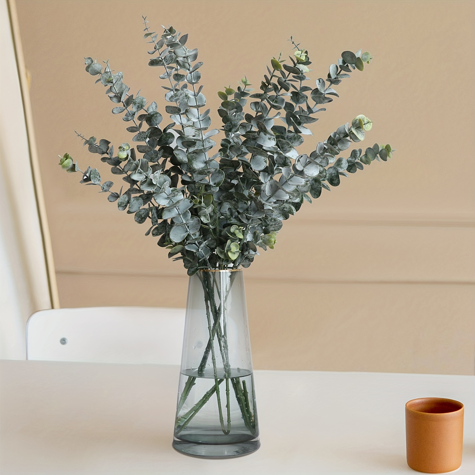 Artificial Greenery Leaves Stems, Fake Eucalyptus Plant Branches, For  Floral Arrangement Vase Filler, Wedding Centerpieces Bouquets Home Table  Decor, Winter Christmas Home Decor, Aesthetic Room Decor - Temu