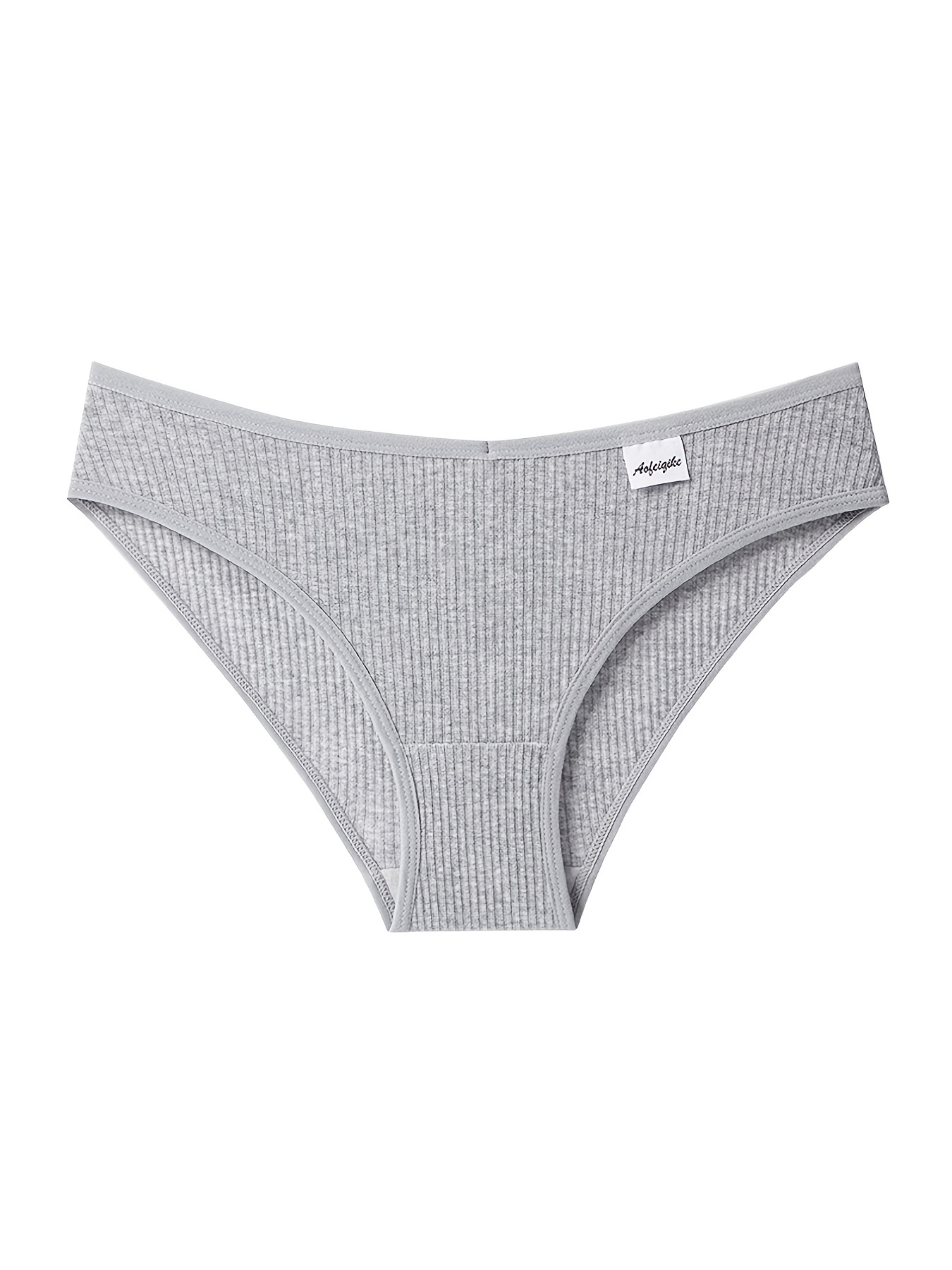 New White MID Waist Underwear Women′s Cotton Crotch