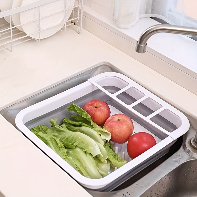 2023 New Portable Kitchen Retractable Sink Drain Basket Plastic