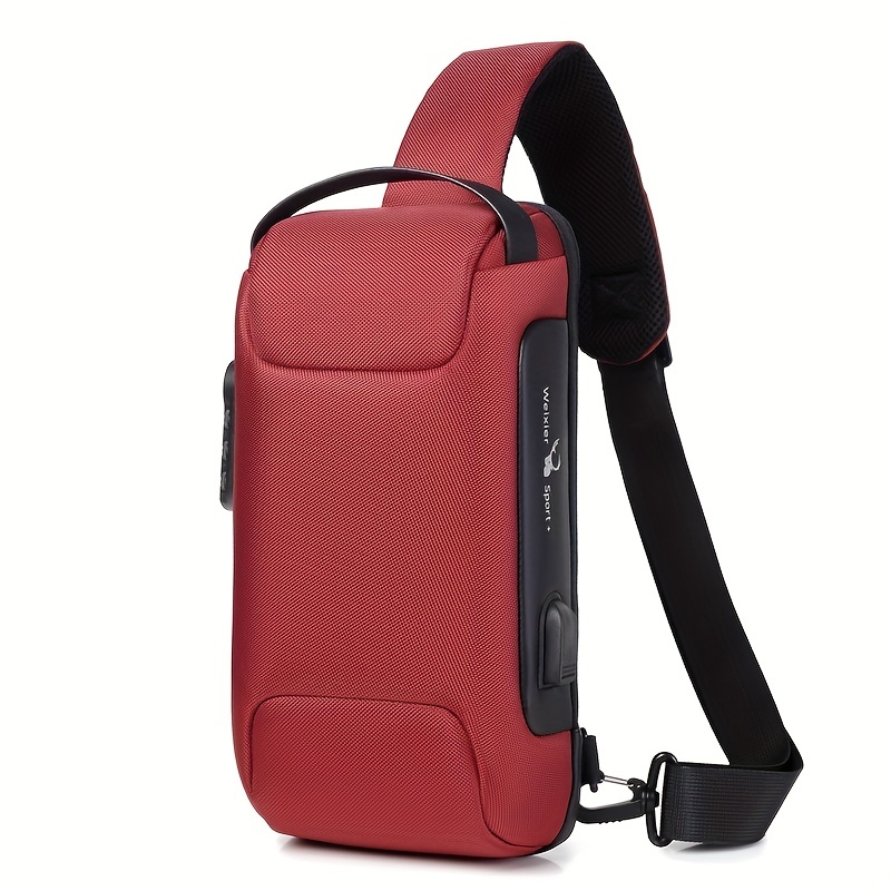 New Unisex Chest Bag Waterproof Crossbody Bag Shoulder Bag Men's