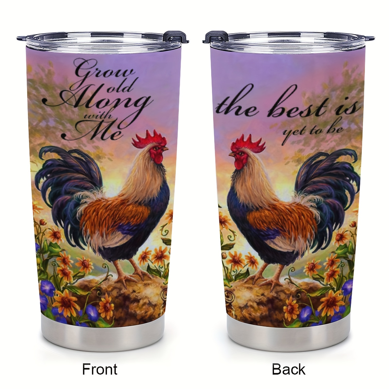 Rooster 20oz tumbler, Rooster tumbler accessories