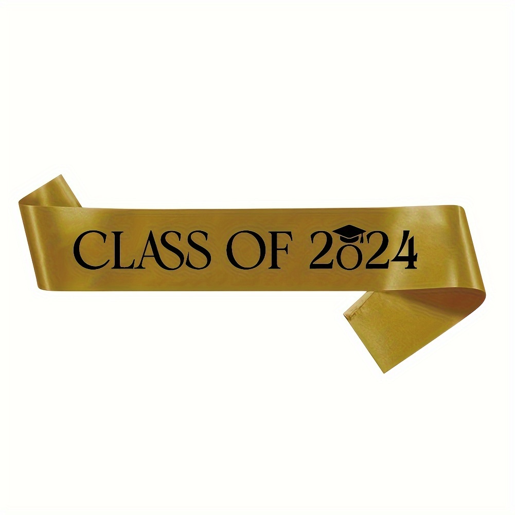 1pc, Class of 2024 Sash, Graduation Party Accessory, Congrats Grad Decor Class of 2024 Finally Graduated Cheerleader Senior 2024 Sash for