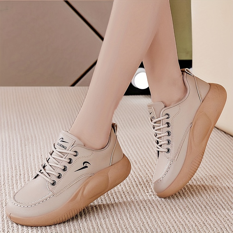 Zapatos Caminar Mujer Zapatillas Tenis Informales Cordones - Temu