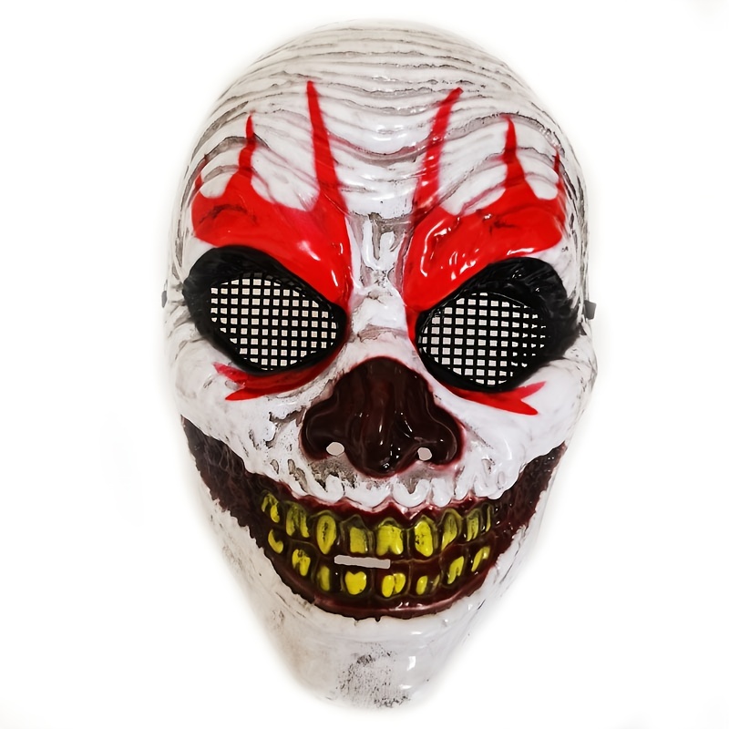Acquista Maschera raccapricciante di Halloween Maschera horror in maschera  Festa in lattice Maschera da clown spaventoso Maschera da burlone con un  occhio Cosplay Copricapo assassino