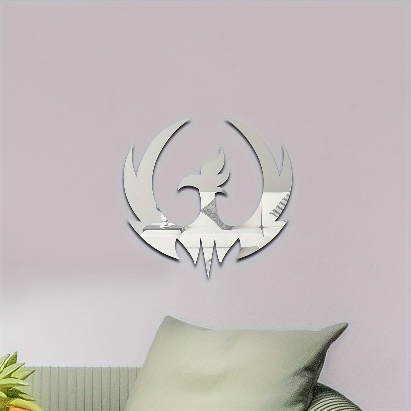 3d Diamond Mirror Wall Sticker Diy Living Room Bedroom Decor - Temu