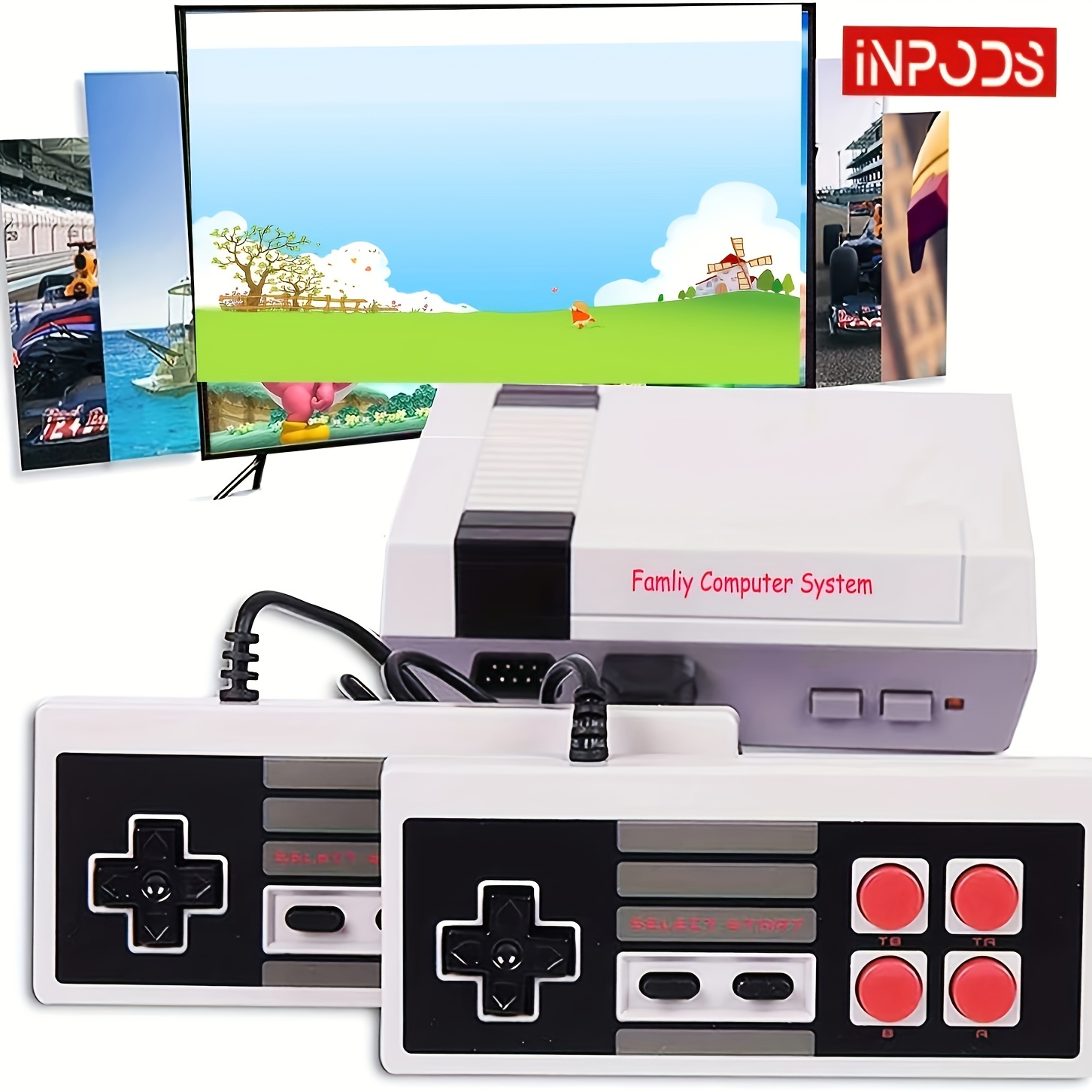 Mini Classic Game Machine Portátil Infantil Retro Nostálgico Mini Game  Console com Chaveiro Vídeo