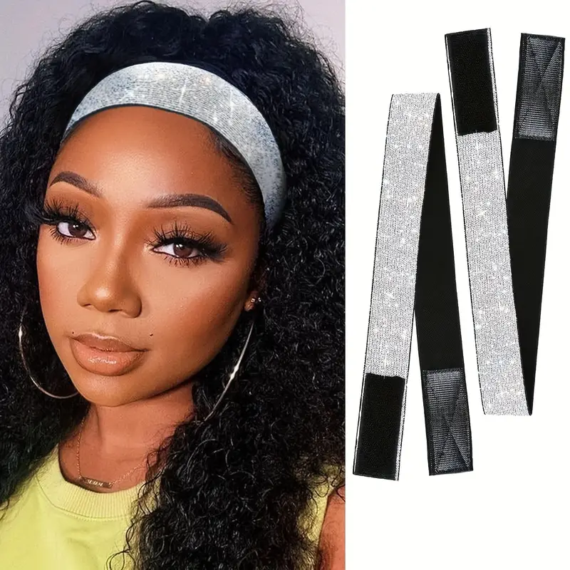 Temu Elastic Band for Wig Lace Melting Elastic Front Laying Strap, Adjustable Wig Band for Edges, Lace Band Wig Bands for Edges,Wig Install Accessories
