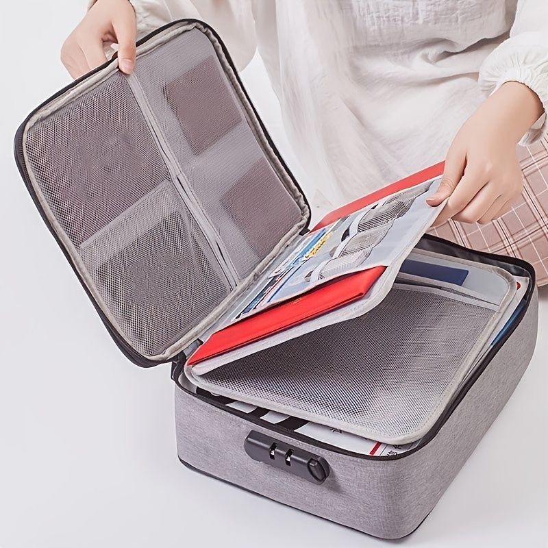 1pc Portable Document Organizer Bag For Traveling And School Camping,  Waterproof Passport And Certificates Organizer - Tools  Home Improvement -  Temu