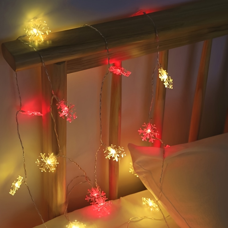 Snow Decorative Light Strings battery Operated Fairy Lights - Temu