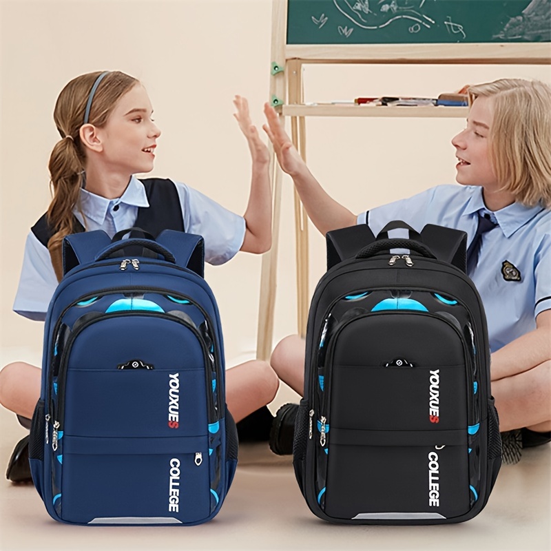 nuevo estilo de tendencia mochila gran capacidad impermeable viaje portátil  compartimiento adolescente estudiante escuela secundaria mochilas