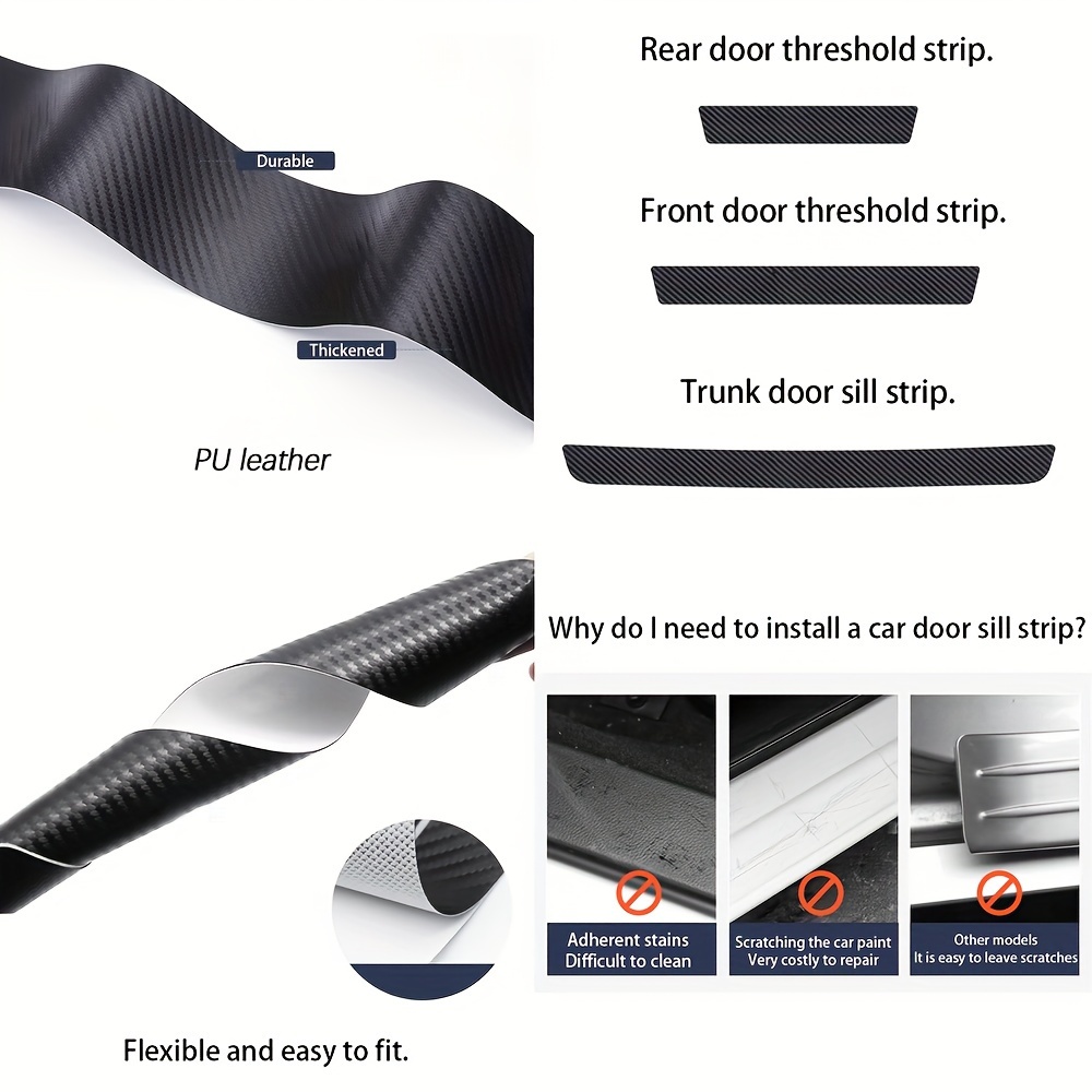 Car Trunk Bumper Protection Strip Threshold Protection - Temu