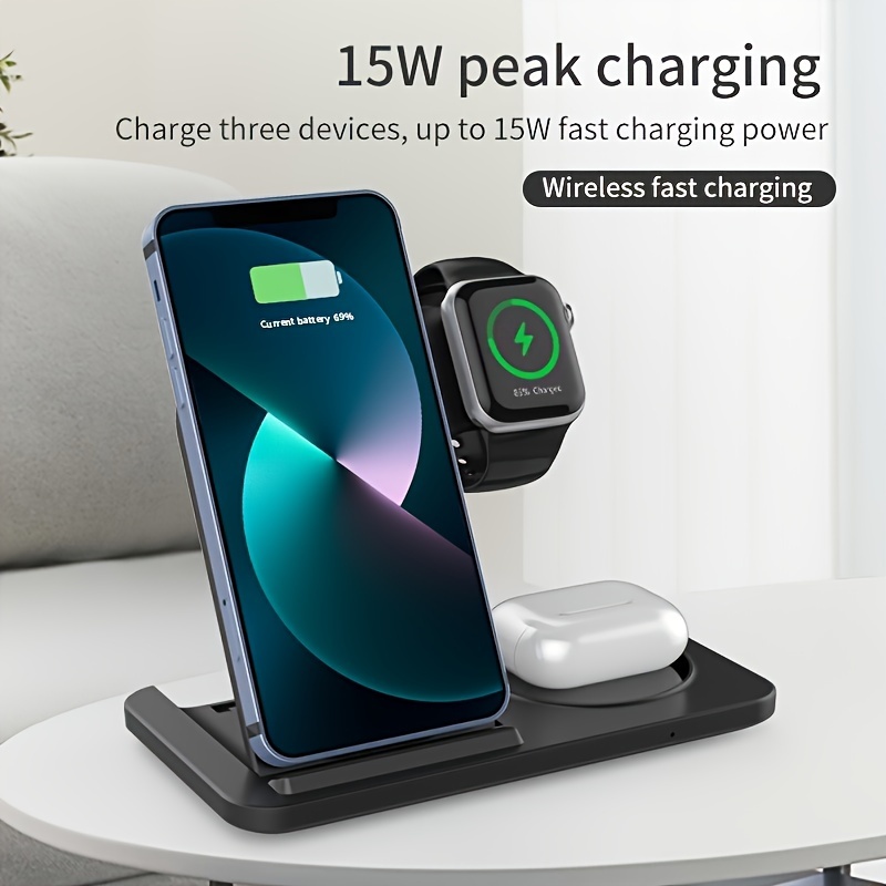 Timess 1 Magnetic Wireless Charger Stand Night Light Iphone - Temu