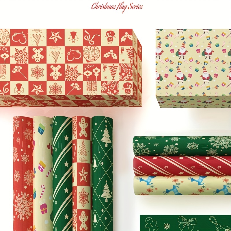Gift Wrapping Paper Retro Brown Paper Christmas Gift Box Diy - Temu