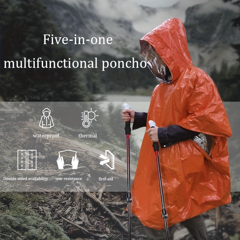 Hot Sale Reflective Raincoats Emergency Outdoor Rain Poncho Pu