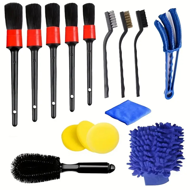 15 Pcs Car Detailing Brush Set,car Interior Cleaning Kit Includes