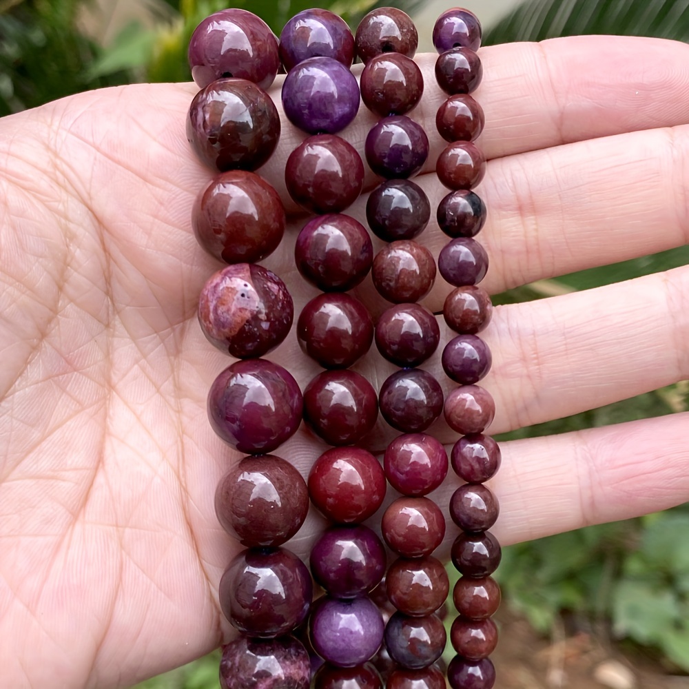 Natural Purple Sugilite Stone Beads Loose Spacer Beads For Jewelry Making  DIY Bracelet Necklace Accessories Supplies 6/8/10MM