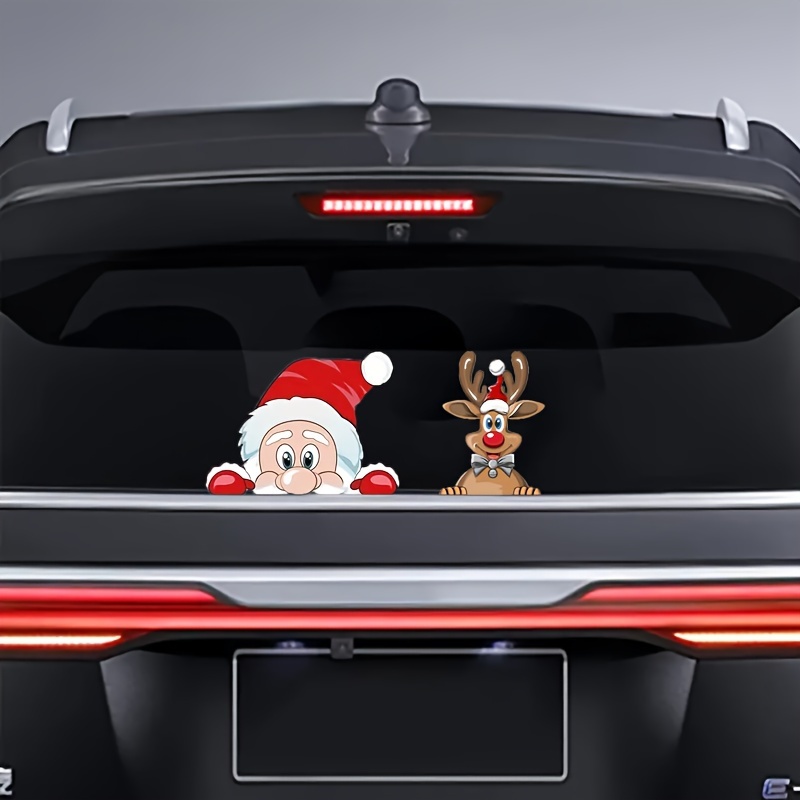PN53 - Sticker Père Noël voiture