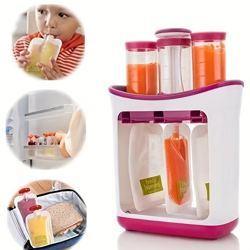Fruit Puree Extruder Kitchen Dispenser with Food Storage Bags