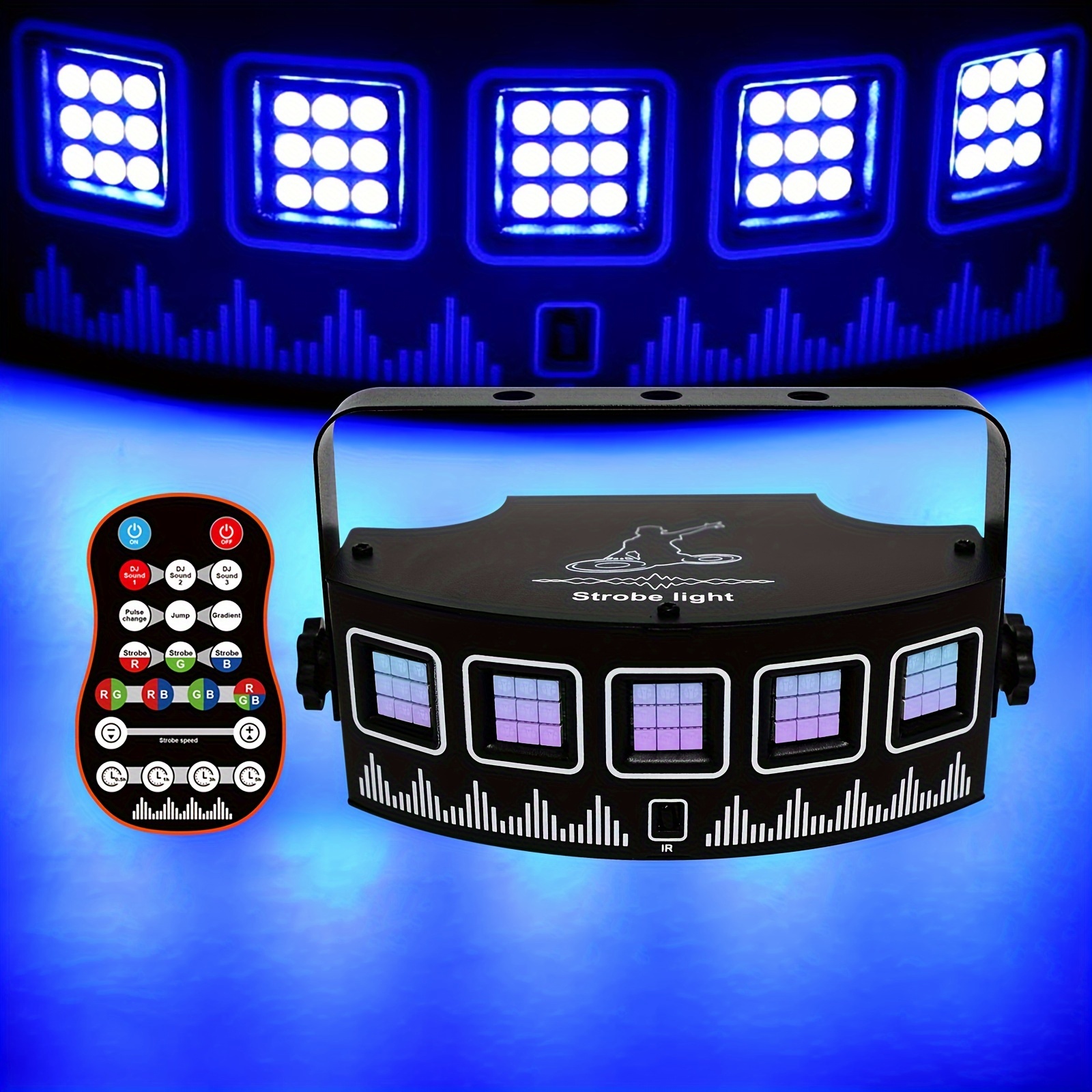 1pc Rotes LED-Stroboskoplicht, 360-Grad-Rotations-DJ-Blitzleuchte Blaue  Party-Lampe, Polizeiauto-Sirenen-Stroboskoplicht, Disco-Party-Bühneneffekt  Für