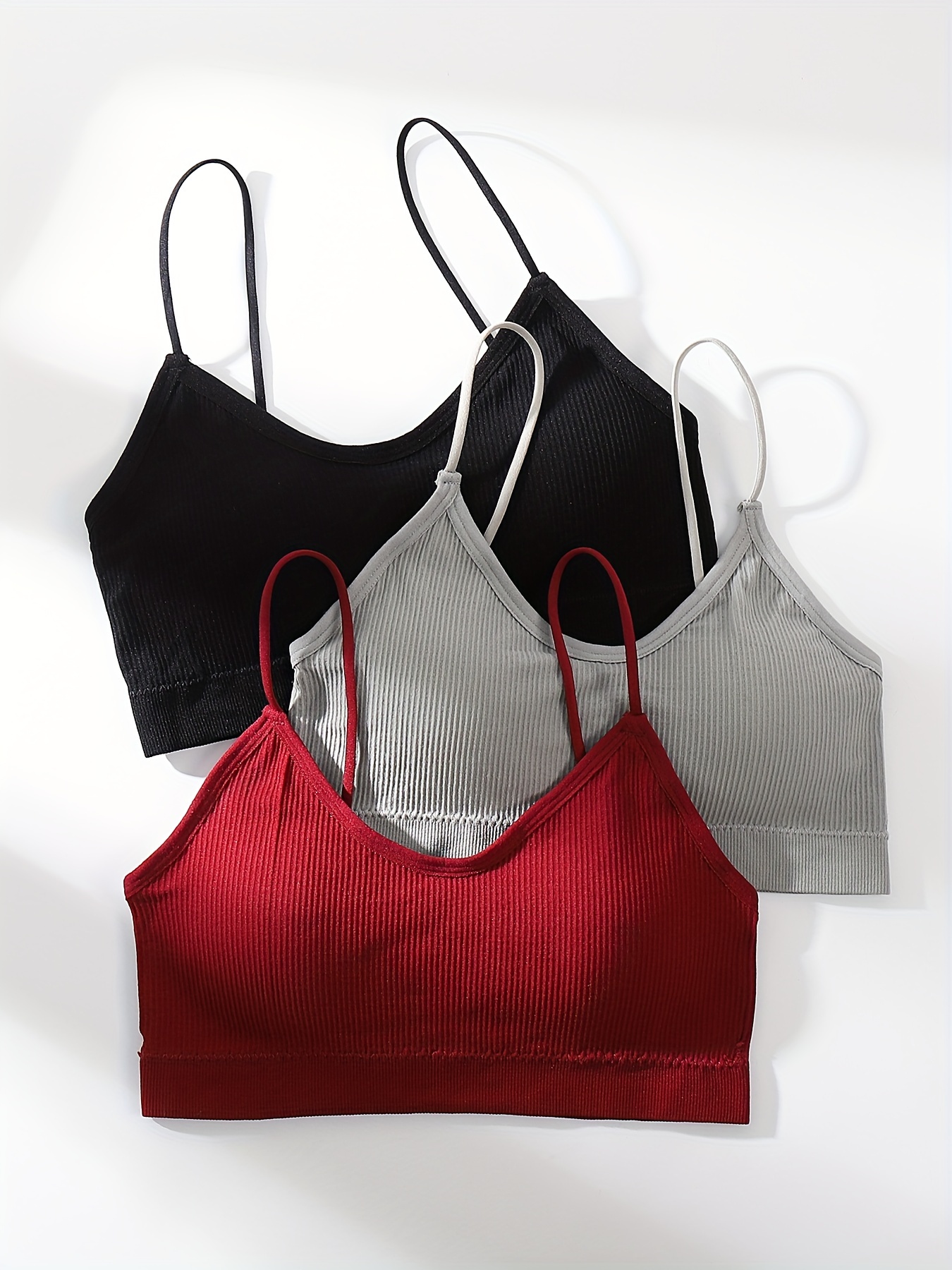 Seamless Solid Wireless Bra Comfy Breathable Stretch Bra - Temu