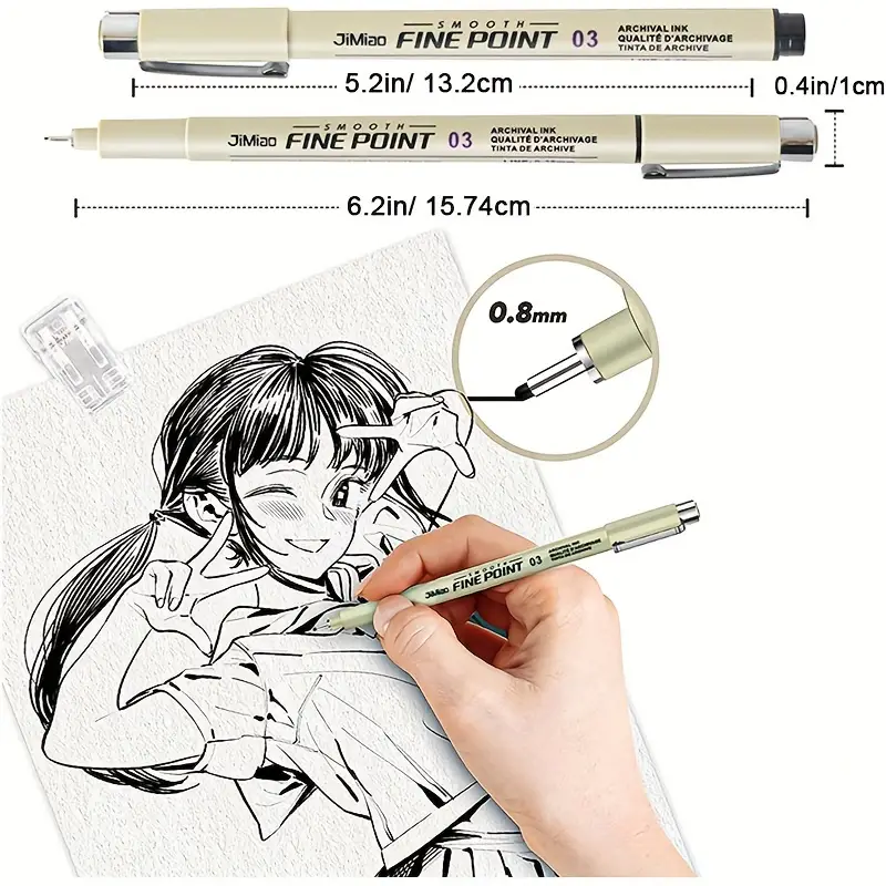 Drawing Pens, Art Pens Anime Pens Sketch Pens Precision Multiliner Pens Ink  Pens Calligraphy Pens Design Pens Office School Supplies Drawing Supplies  Artists Line Art Supplies Design Supplies - Temu