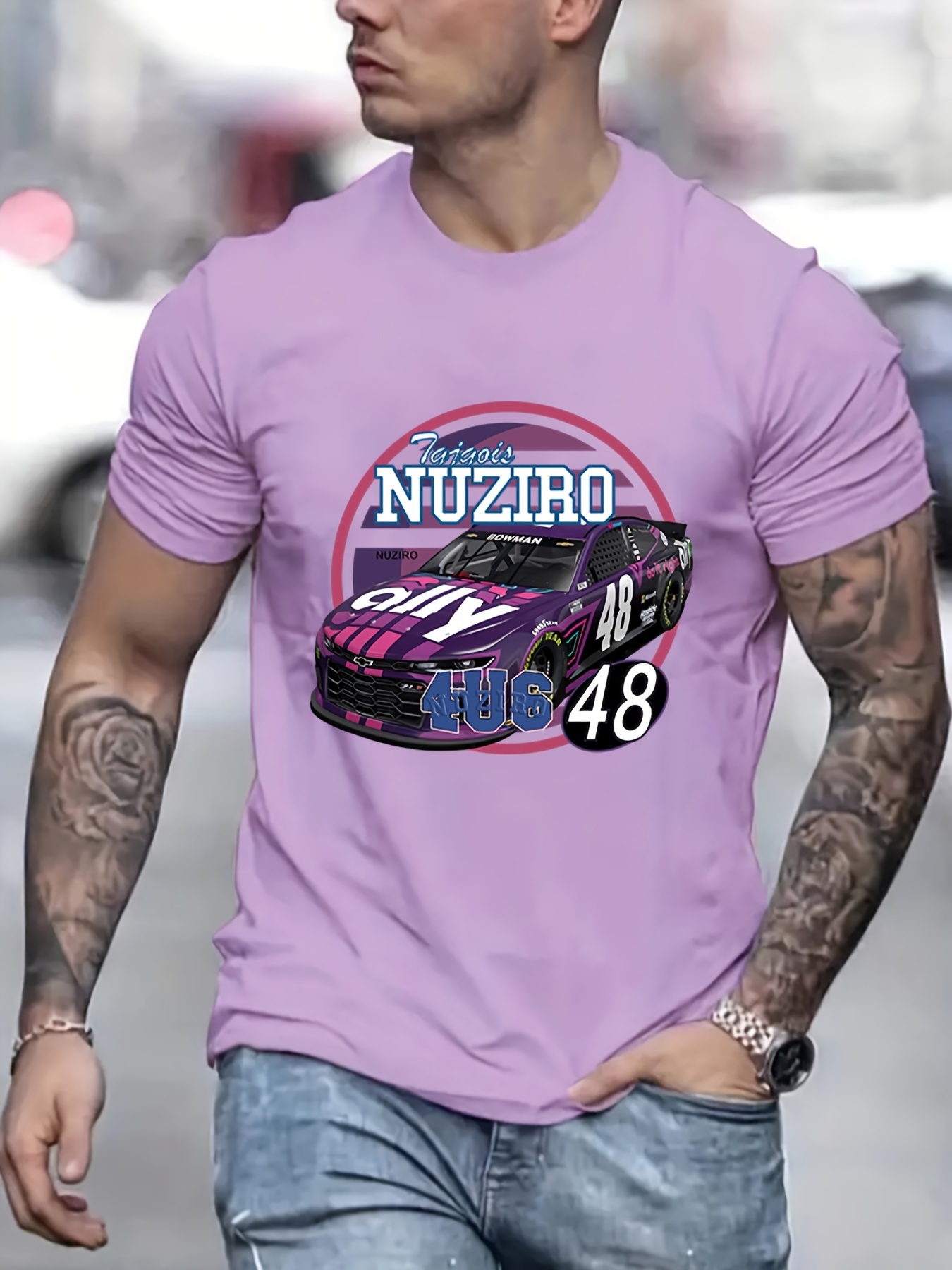 Hombre Camiseta con estampa de Chevrolet