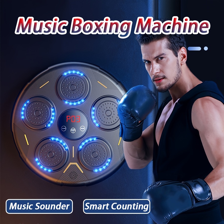 itoolhorse Music Boxing Machine Home Wall Mount Music Boxer, Electronic  Smart Focus Agility Training Digital Boxing Wall Target Punching Pads  Suitable for Kid. 