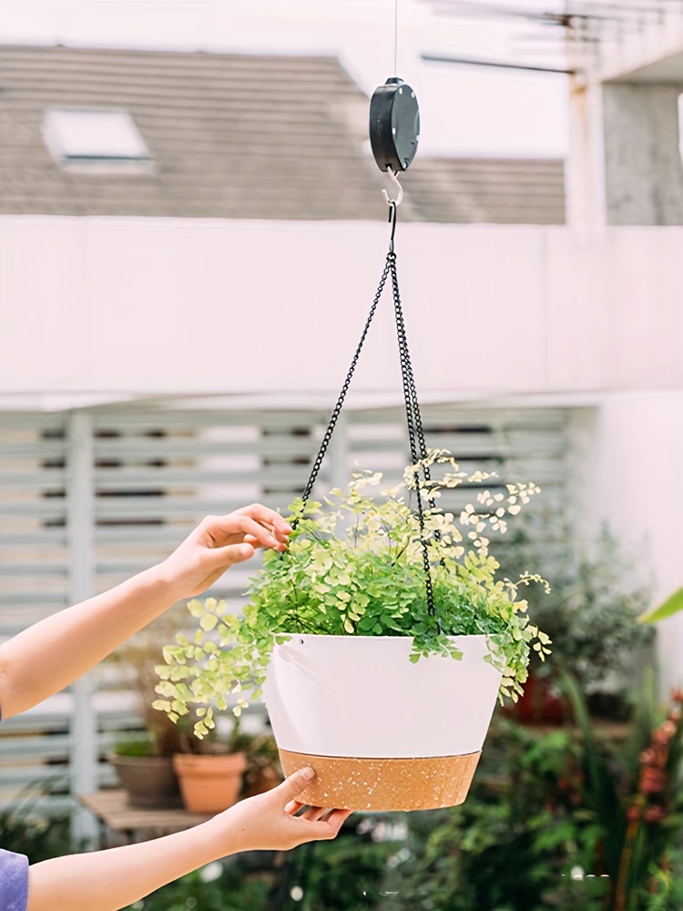 Retractable Hanging Basket Hook Adjustable Plant Pulley - Temu Canada