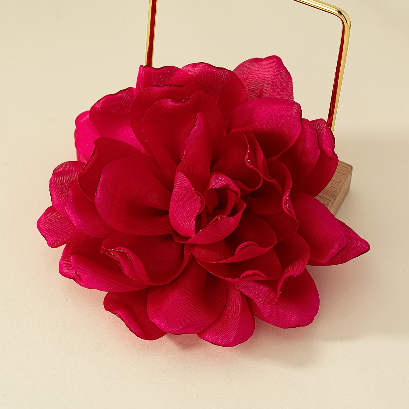 Broche Flor Tela Roja Pin Versátil Ropa Banquete Boda - Temu Chile