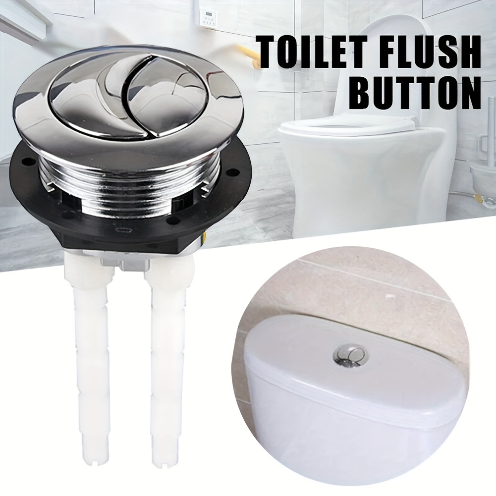 Toilet Push Button Dual Flush Water Saving For Cistern Tank Repair Lid Rod  Parts