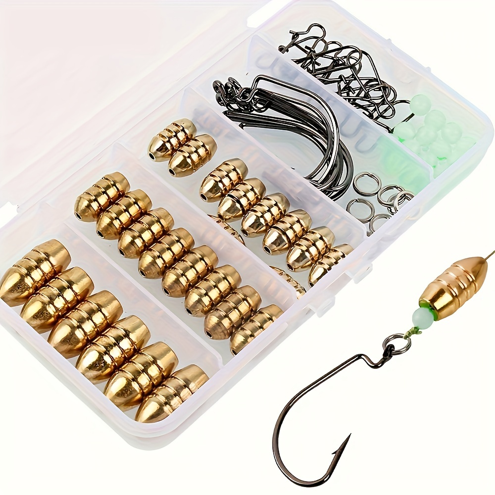 Fishing Hook Sinkers Weights Kit Perfect For Outdoor - Temu Canada