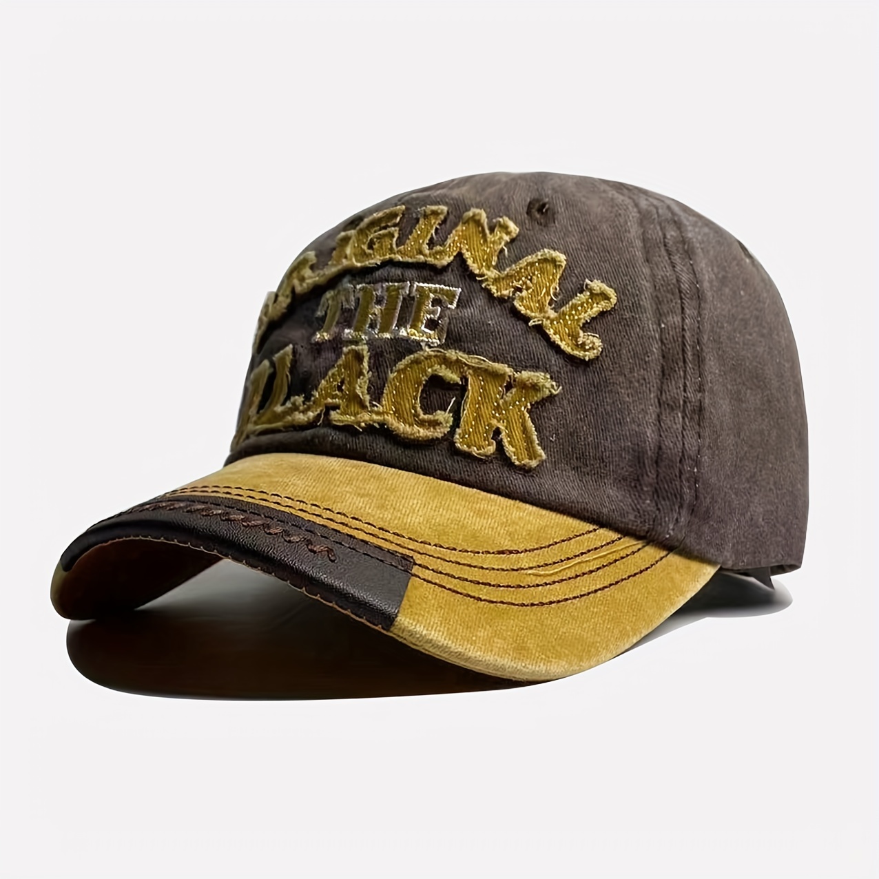 Vintage Men's Caps - Yellow