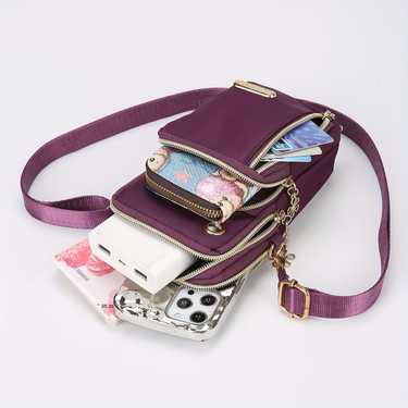 mini crossbody cellphone bag fashion nylon shoulder bag womens casual handbag coin purse wallet 3 5 x6 6 x2 3
