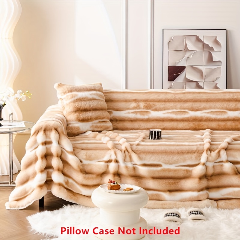 Soft And Cozy Faux Rabbit Fur Throw Pillowcases For Living Room, Bedroom,  And Sofa - Perfect For Home Decor And Comfort - Temu