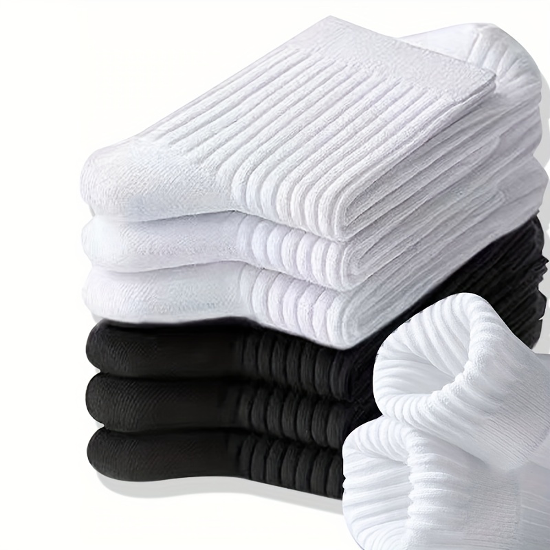 

20pairs Men's Casual Business Socks, Fashion Versatile Socks, Breathable Comfy Anti-odor Sweat Absorption Crew Socks, Men's Socks For Summer