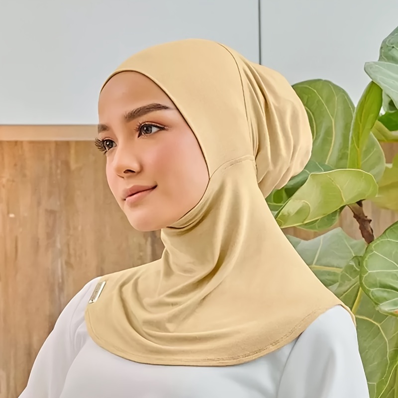 Elastic Silk Hijab Undercap - White