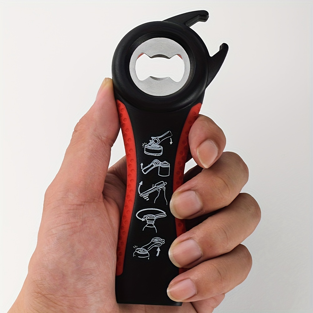 Multifunctional plastic five-in-one bottle opener can opener