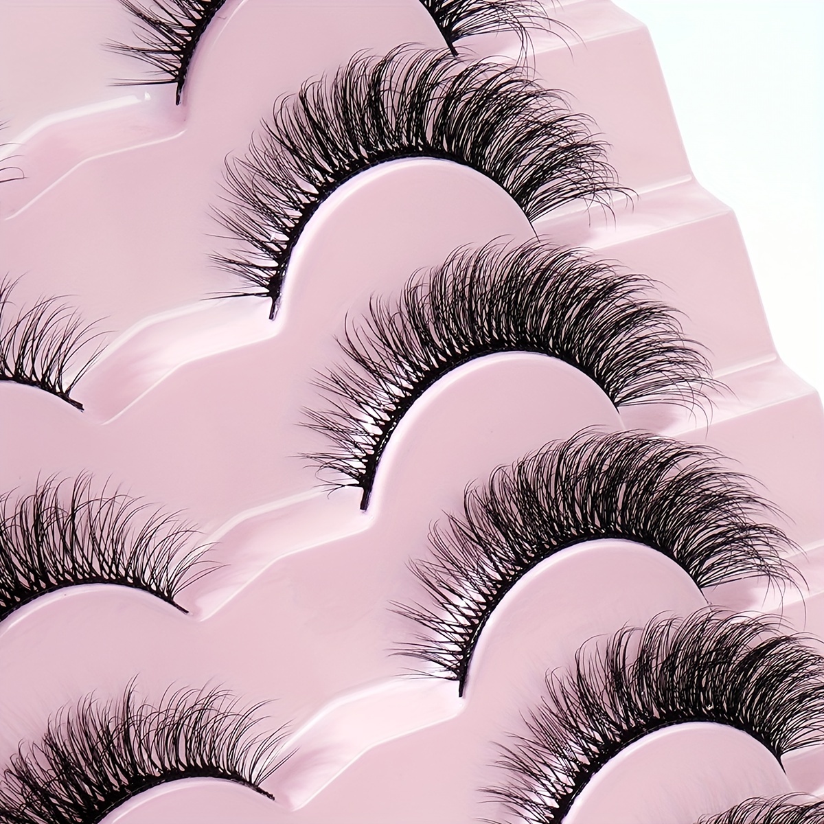 7 Pairs Thick Curling Fox Eye False Eyelashes