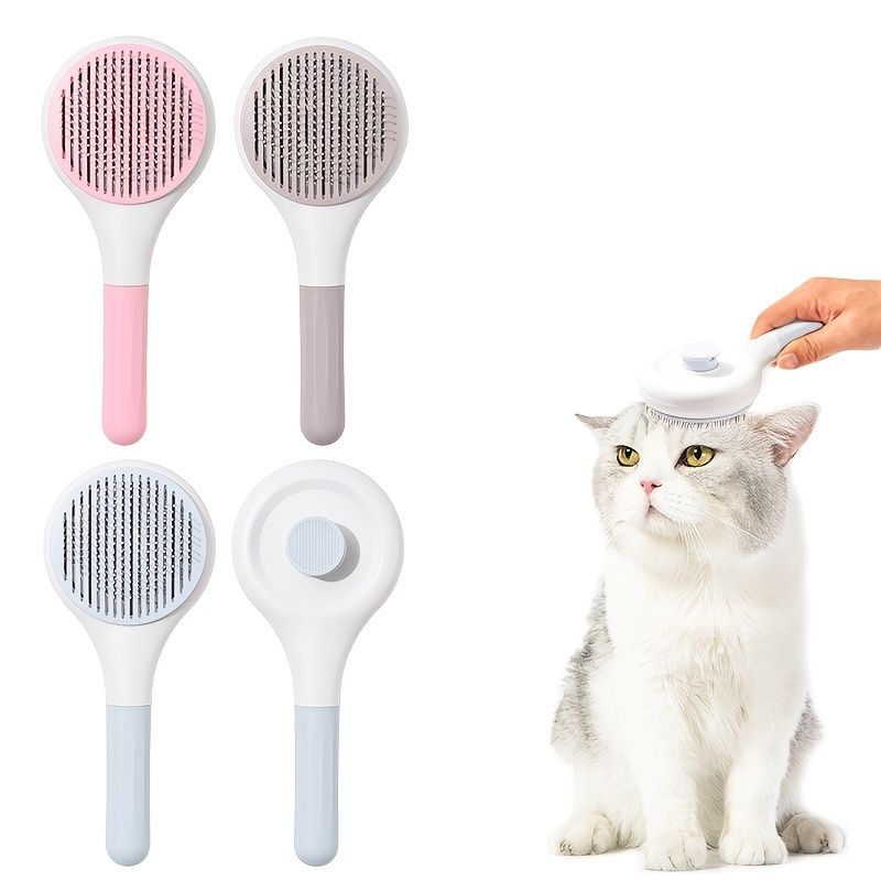 New Pet Hair Removal Brush For Dog Cat Cat Hair Remover Pet Massage Comb |  Check Out Today's Deals Now | Temu