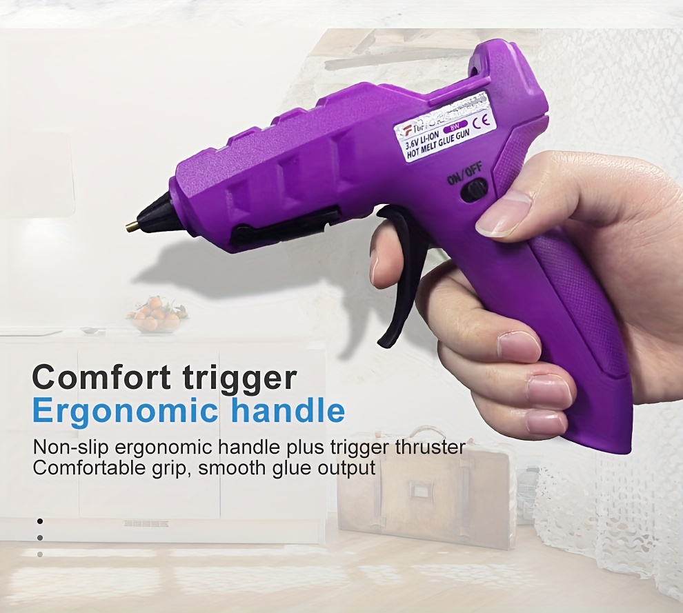 Large Hot Melt Glue Gun with Easy Trigger, Large Standard Si