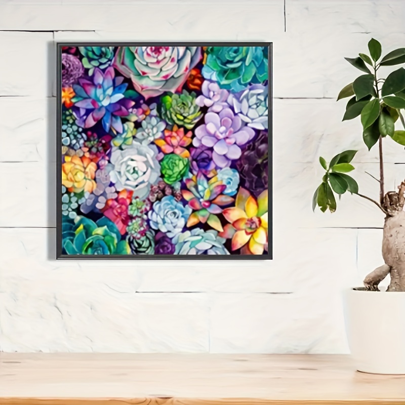 Dreamy Flowers Diy Diamond Painting Plant Art Handmade Home Decor Gift,  20x30cm, Frameless Set