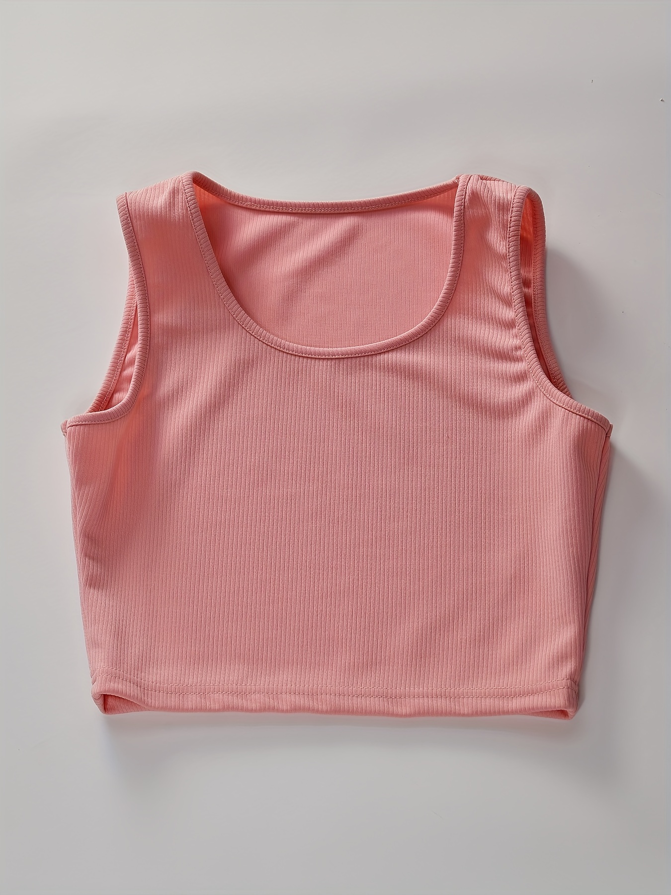 Women Scroop Neck Elastic Workout Tank Top