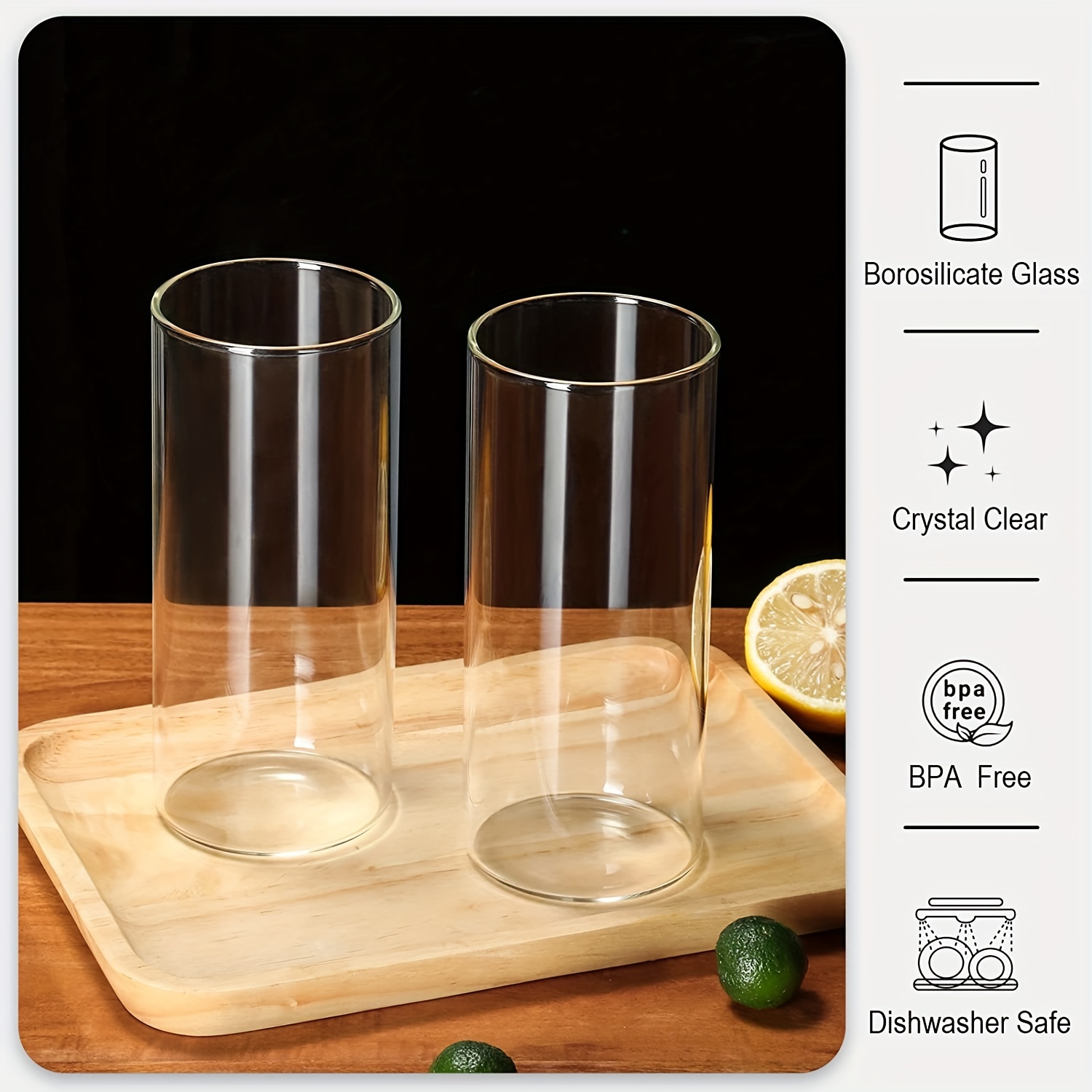 Minimalist Drinking Glasses With Lids And Straws Water Cup - Temu