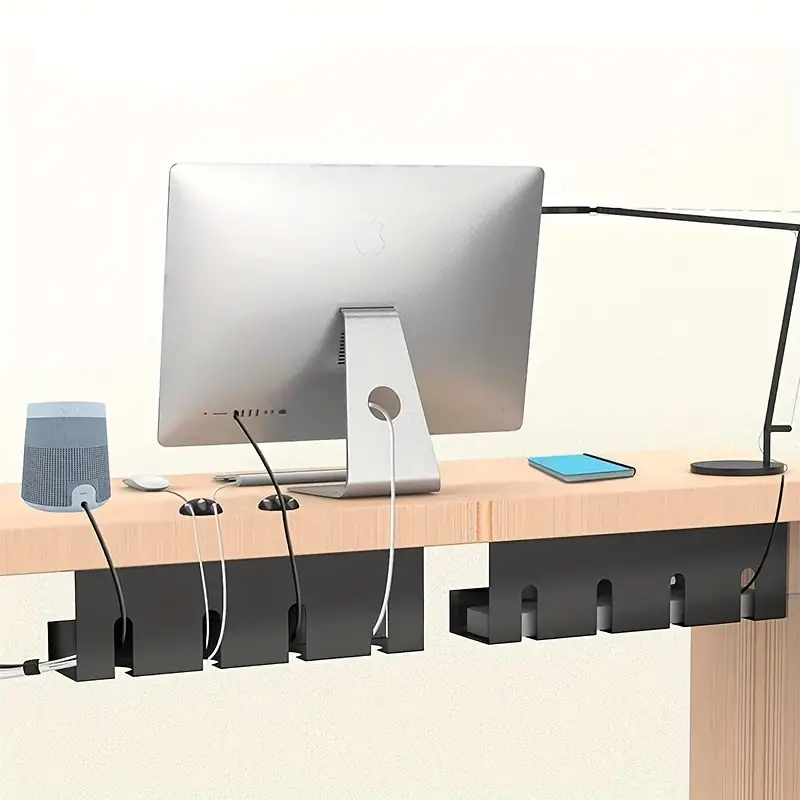 Desk Cable Management Tray No Drill Steel Desk Cable - Temu