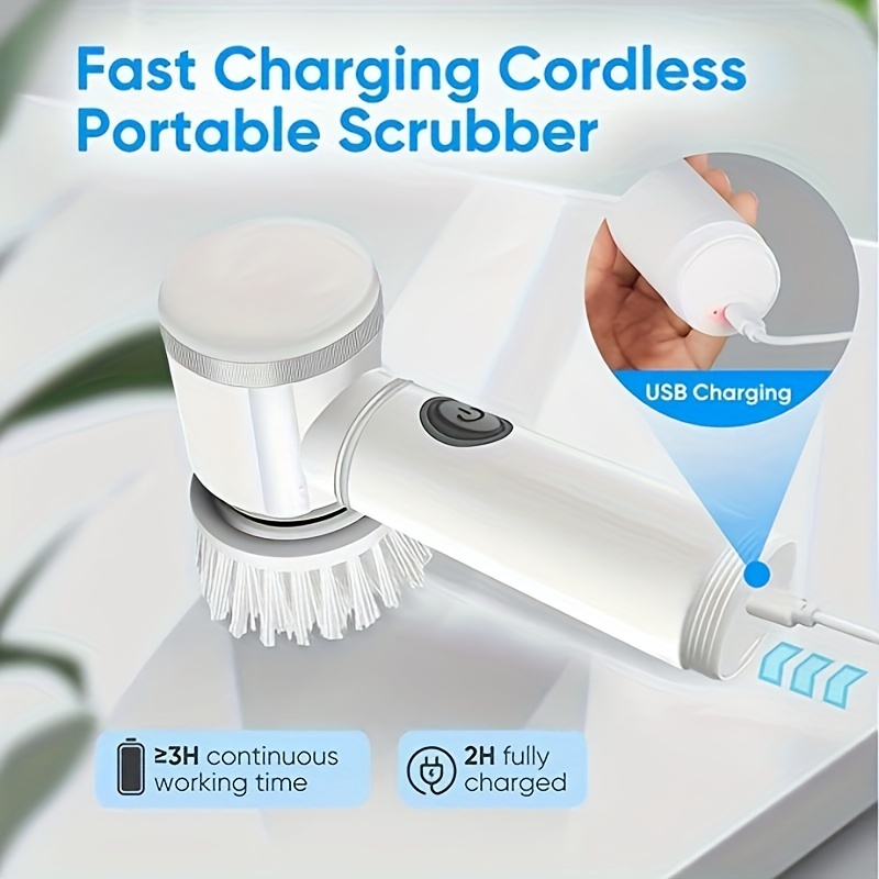 USB Rechargeable Power Scrubber Cleaning Brush