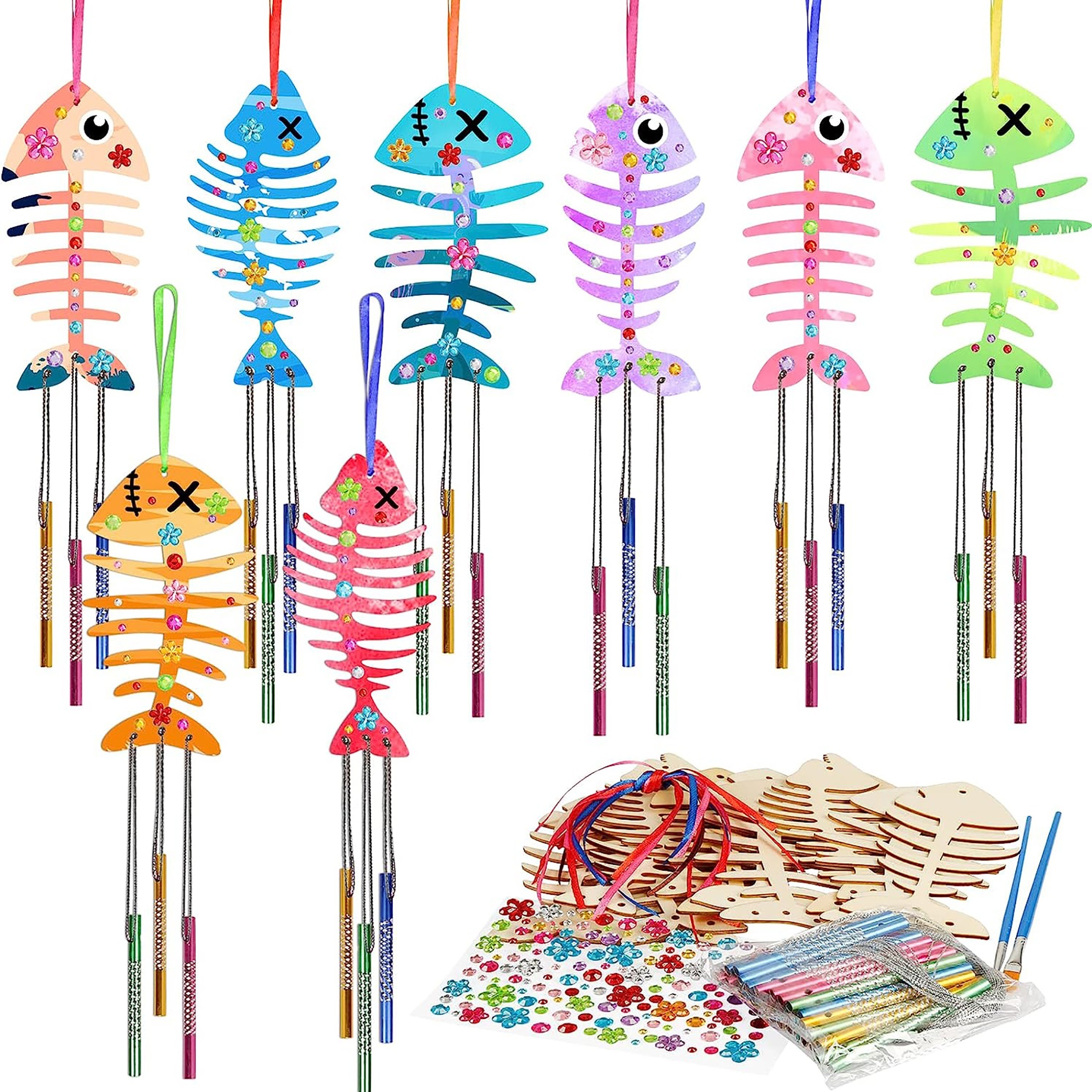 Wind Chime Kit Craft Kits For Kids Wooden Arts And Crafts - Temu