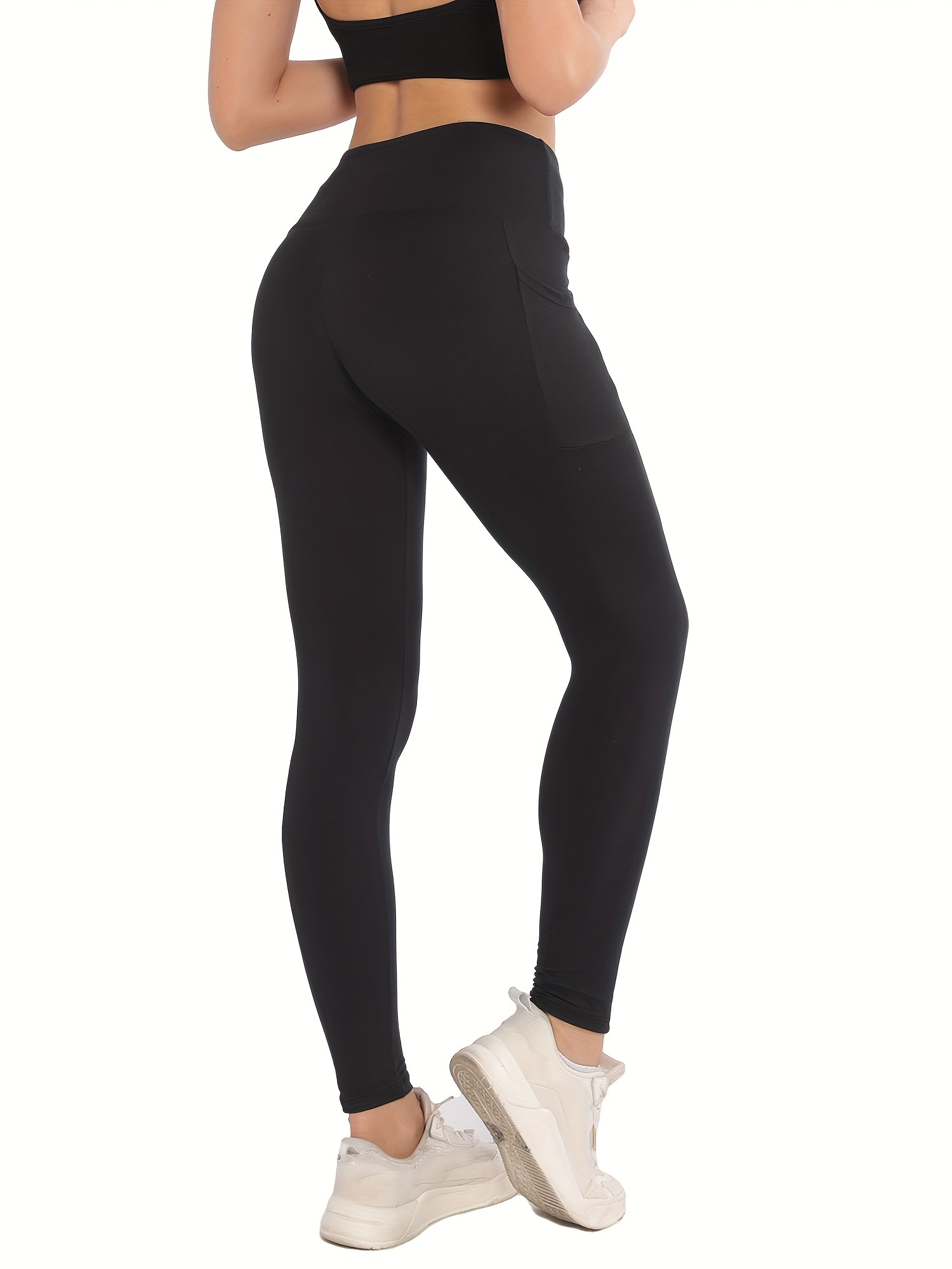 Leggings Deportivos Forro Polar Bolsillos Mujer Mallas - Temu Chile