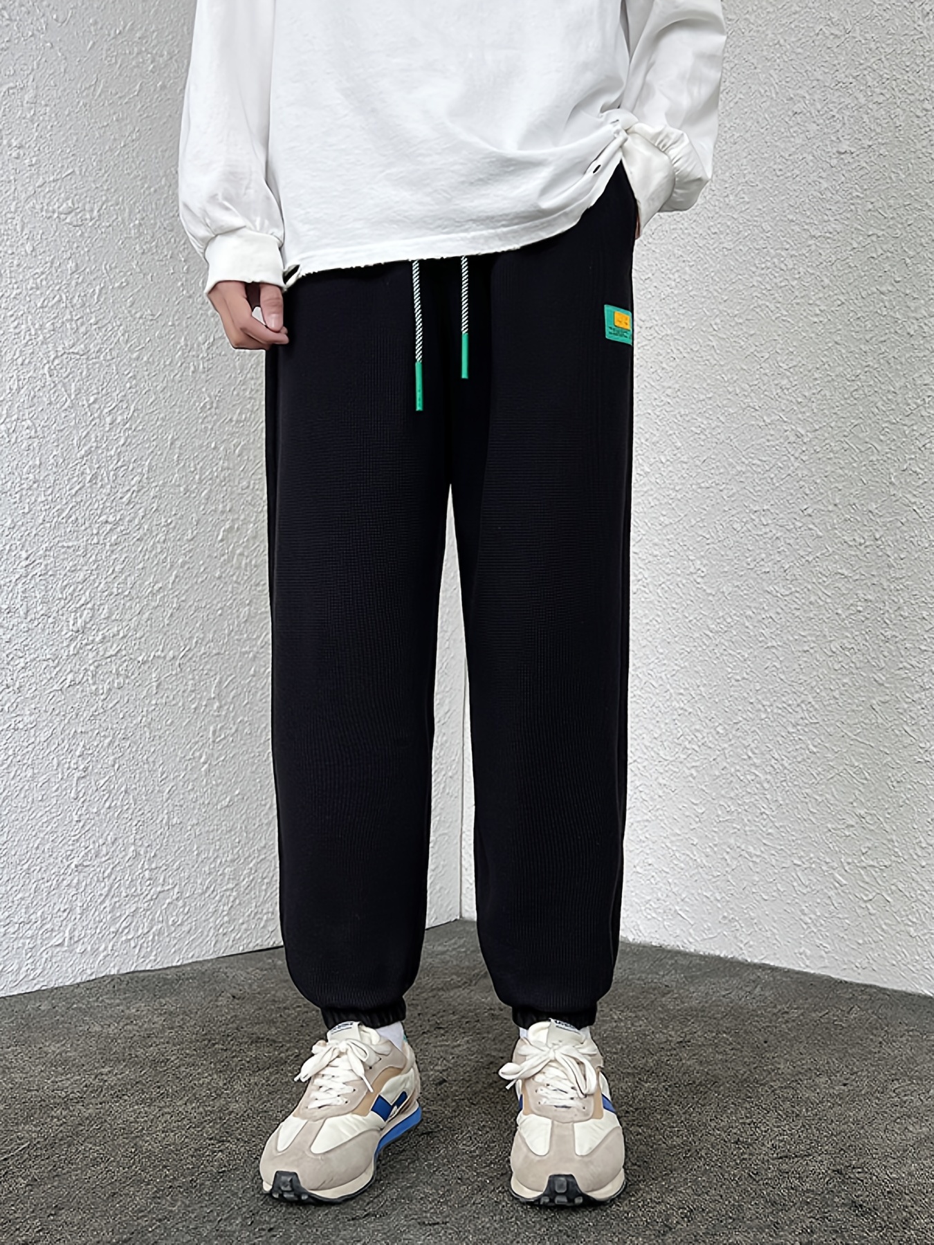 Mens Drawstring Pants With Pockets Loose Casual Comfy Jogger Temu New