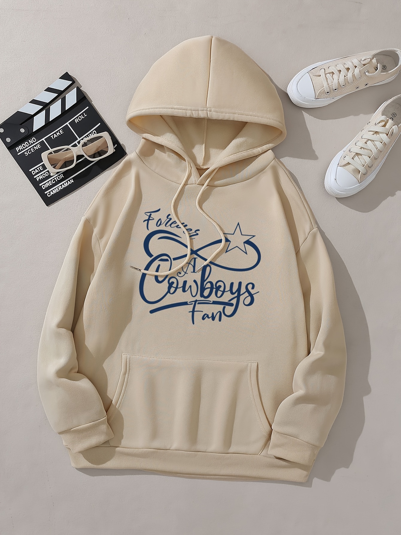 Western Cowboy Print Hoodie, Vintage Drawstring Kangaroo Pocket Hoodies  Sweatshirt, Women's Clothing - Temu