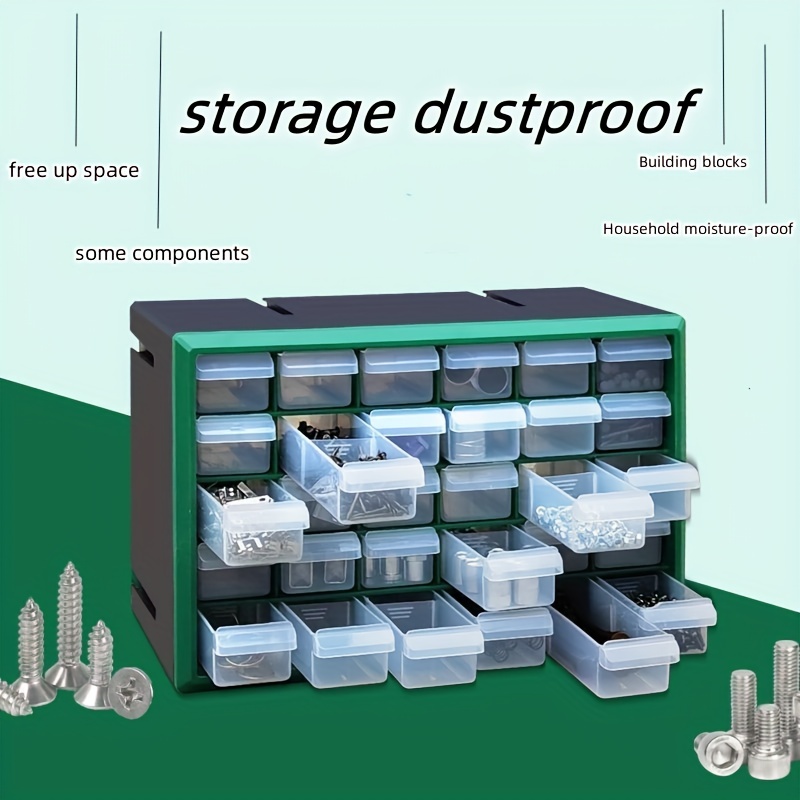 Plastic Drawer Type Parts Box Multi grid Finishing Storage - Temu